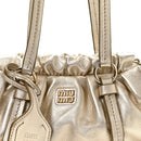 Metallic Nappa Mini Joie Shoulder Bag Pirite