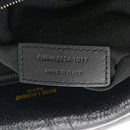 Crinkled Calfskin Matelasse Monogram Medium Niki Chain Satchel Black