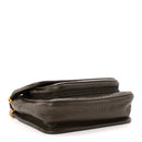 Grained Lambskin Monogram Mini Niki Chain Satchel Dark Cork