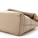 Lambskin Quilted Toy Loulou Puffer Monogram Chain Satchel Nude Powder