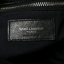Lambskin Quilted Medium Loulou Puffer Monogram Chain Satchel Black