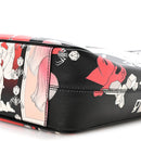 X JAMES JEAN Vitello DNA Flat Messenger Bag Black