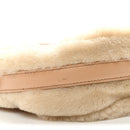 Shearling Arque Shoulder Bag Ecru Noisette