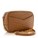 Grain De Poudre Matelasse Monogram Mini Lou Camera Bag Dark Natural