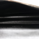 Grain De Poudre Matelasse Chevron Monogram Envelope Chain Wallet Black