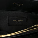 Fabric Y Quilted Monogram Small Loulou Chain Satchel Black