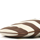Canvas Calfskin Striped Ivy  Cacao Naturale