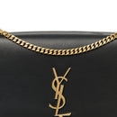 Smooth Calfskin Medium Classic Monogram Kate Tassel Satchel Black