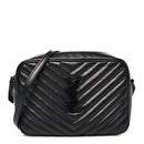 Calfskin Matelasse Monogram Monochrome Lou Camera Bag Black