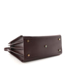 Calfskin Snakeskin Small Sac De Jour Burgundy