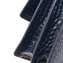 Calfskin Crocodile Embossed Medium Monogram Sunset Navy