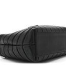 Calfskin Y Quilted Monogram Small Loulou Shopper Black