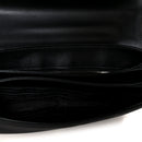 Saffiano Tessuto Nylon Chain Shoulder Bag Black