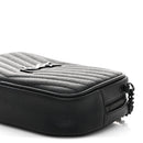 Grain De Poudre Matelasse Monochrome Monogram Mini Lou Camera Bag Black