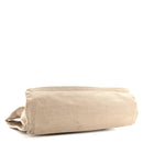 Linen Calfskin Rive Gauche Tote Optic White
