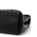 Calfskin Y Quilted Monogram Medium Loulou Chain Satchel Black