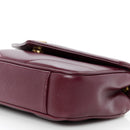 Lambskin Chevron Quilted Mini Loulou Rouge Cabernet