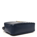 Calfskin Matelasse Monogram Lou Camera Bag Deep Marine