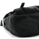 Tessuto Nylon Saffiano Double Buckle Messenger Shoulder Bag Black