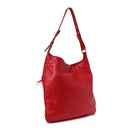 Calfskin Palazzo Fringe Shoulder Bag Red