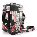 X JAMES JEAN Vitello DNA Flat Messenger Bag Black