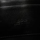 Coated Canvas La Greca Signature  Black Gray