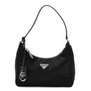 Tessuto Nylon Saffiano Mini Re-Edition 2005 Bag Black