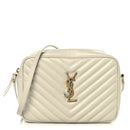 Calfskin Matelasse Monogram Lou Camera Bag Crema Soft