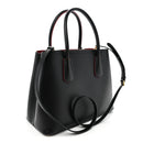 Saffiano Cuir Small Double Bag Black Fuoco