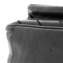 Calfskin Matelasse Monogram Microstud Medium Niki Chain Satchel Black