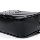 Calfskin Matelasse Monogram Lou Belt Bag Black