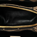 Jacquard Triangolo Symbole Embroidered Small Shoulder Bag Black Corda