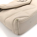 Lambskin Quilted Toy Loulou Puffer Monogram Chain Satchel Crema Soft