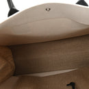 Linen Calfskin Small Rive Gauche Tote Greggio Natural