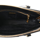 Saffiano Small Galleria Double Zip Tote Black
