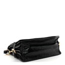 Soft Lux Calfskin Triangle Mini Shoulder Bag Black