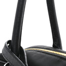 Re-Nylon Saffiano Medium Re-Edition 1978 Two Handle Bag Black