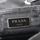 Nylon Vela Saffiano Small Cinch Backpack Black