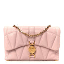 Lambskin Quilted Mini Kleio Crossbody Bag Light Pink