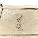 Crinkled Calfskin Matelasse Monogram Baby Niki Chain Satchel Crema Soft