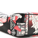X JAMES JEAN Vitello DNA Flat Messenger Bag Black