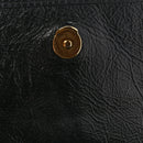 Crinkled Lambskin Matelasse Monogram Baby Niki Chain Satchel Black