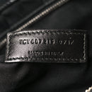 Calfskin Y Quilted Monogram Large Loulou Chain Satchel Black