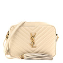 Calfskin Matelasse Monogram Lou Camera Bag Crema Soft