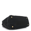 Tessuto Nylon Soft Calf Small Tote Black