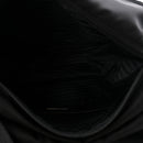 Tessuto Nylon Saffiano Double Buckle Messenger Shoulder Bag Black