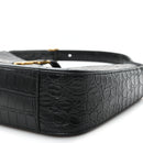 Calfskin Crocodile Embossed LE 5 A 7 Hobo Black