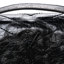 Crinkled Calfskin Matelasse Monogram Baby Niki Chain Satchel Black