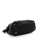 Saffiano Tessuto Nylon Shopping Tote Black