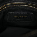 Calfskin Y Quilted Monogram Medium Loulou Chain Satchel Black
